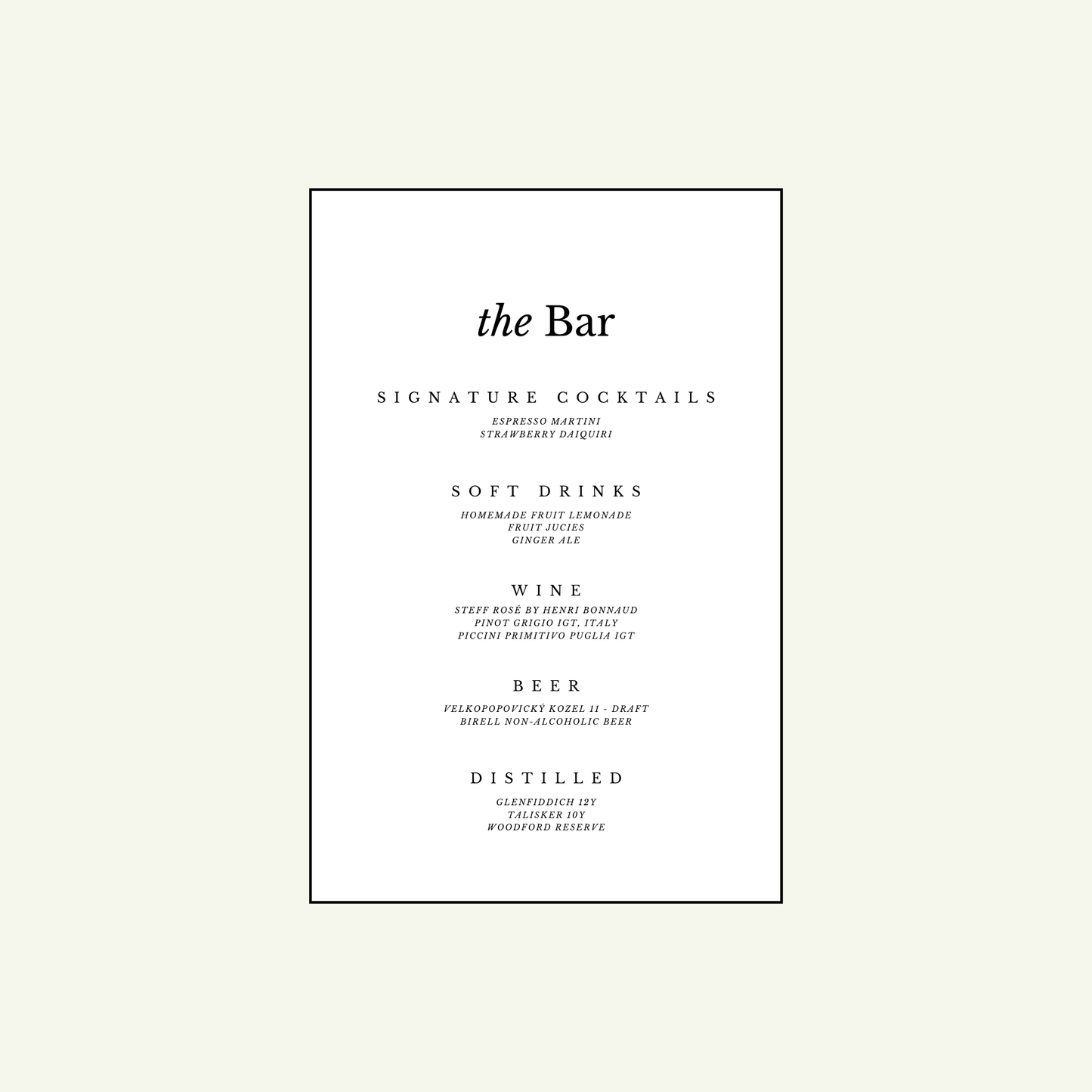 Bar Sign - Sierra