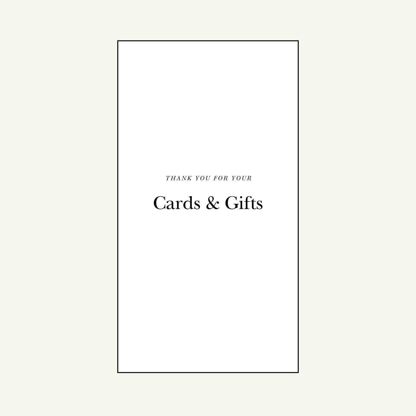 Cards & Gifts Sign - Sierra